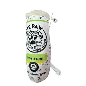 Haute Diggity Dog White Paw Hound Seltzer Lickety Lime Plush Toy NWT